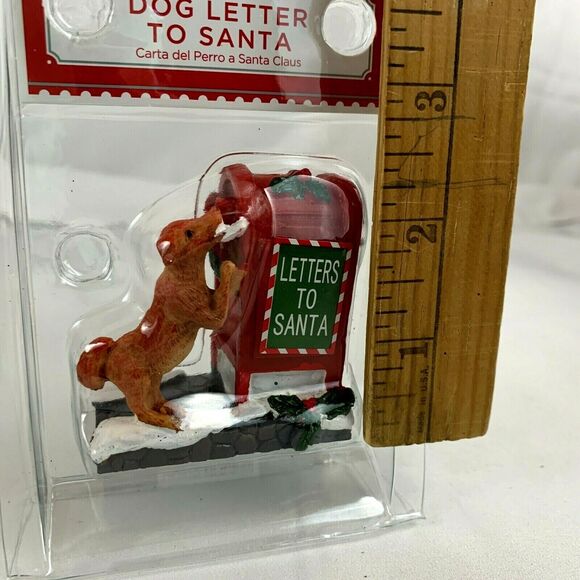 Holiday Time Letters to Santa Dog Postal Red Box Christmas Village - Picture 4 of 4